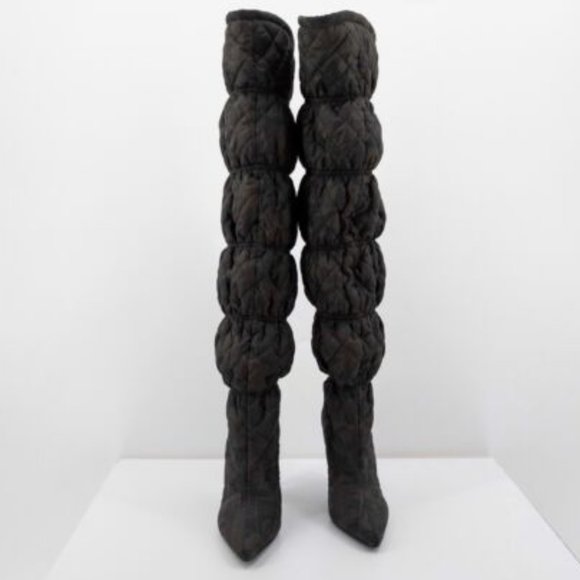 Steve Madden Silhouette Quilted Over the Knee Heeled Boots - NWT - Picture 2 of 7